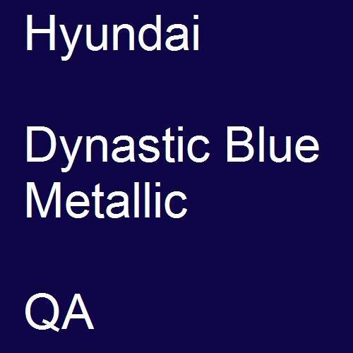 Hyundai, Dynastic Blue Metallic, QA.